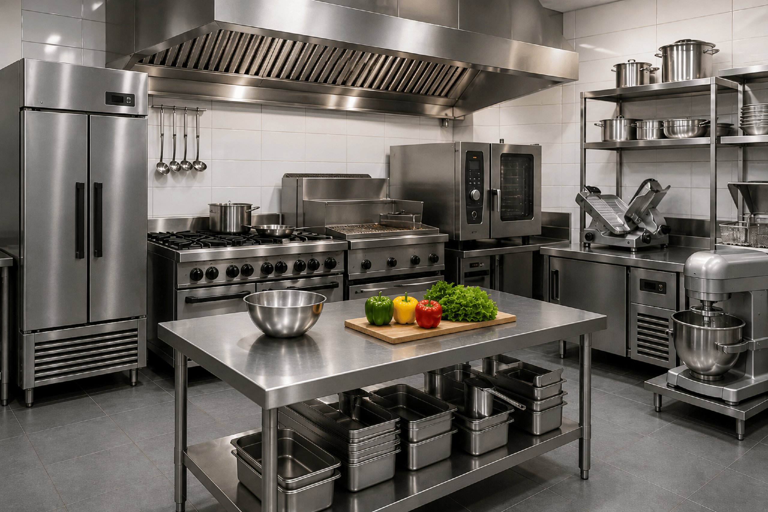 Commercial kitchen equipment for professional industries