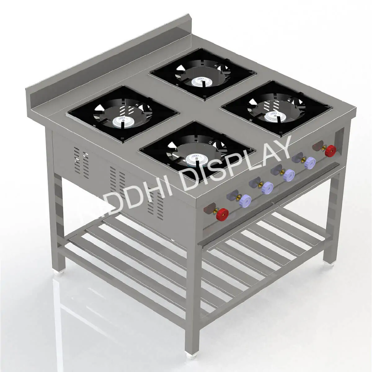 Four Burner Continental Range Riddhi Display