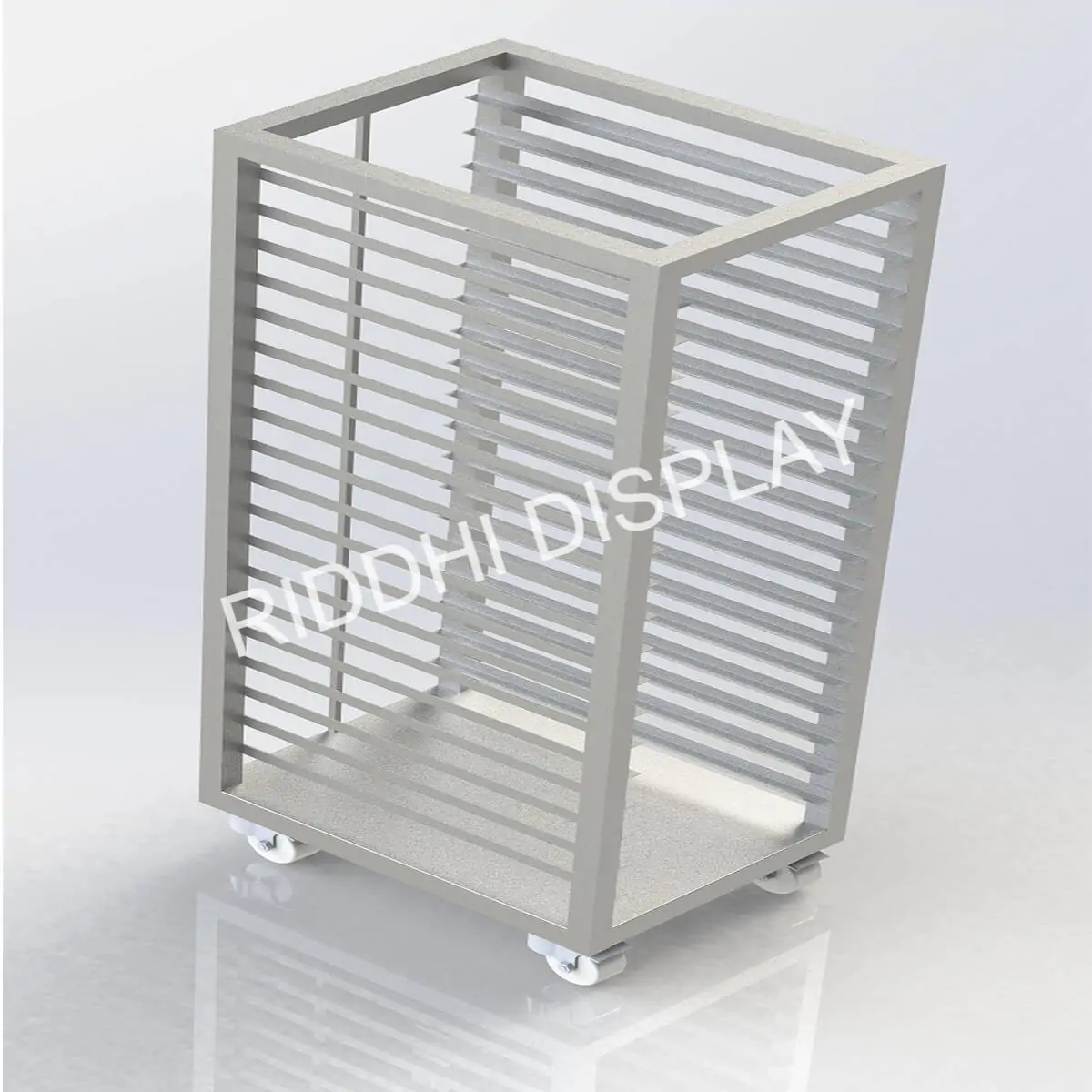 Mobile Tray Set Up Rack & GN Pan Trolley