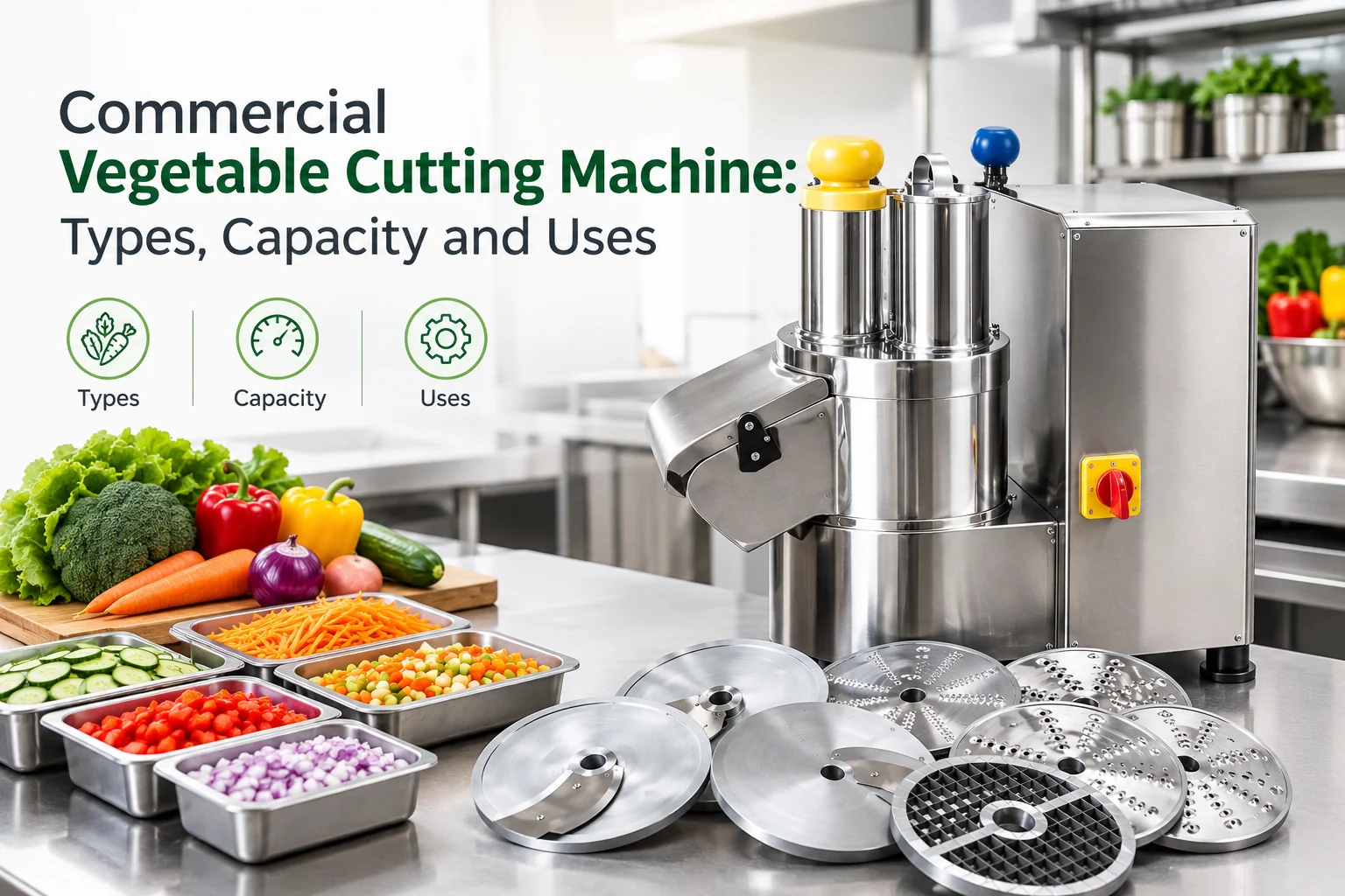 Commercial Vegetable Cutting Machine